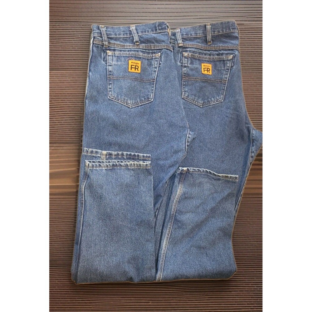 Lot of 2 Wrangler FR Riggs Workwear Jeans 36x36 Flame Resistant Denim CAT2